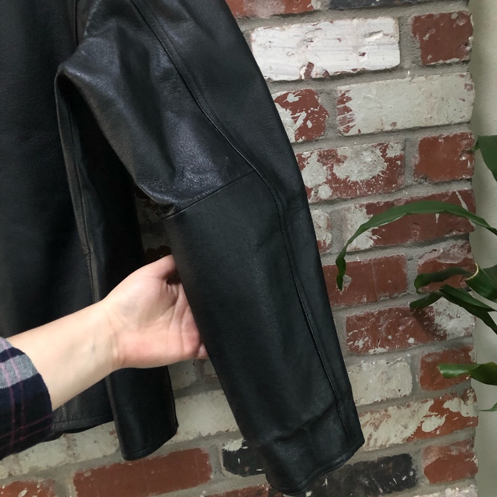 East 5th Women’s Black Leather Jacket size XL - Picture 6 of 8